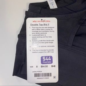 Lululemon Double Tap Bra II